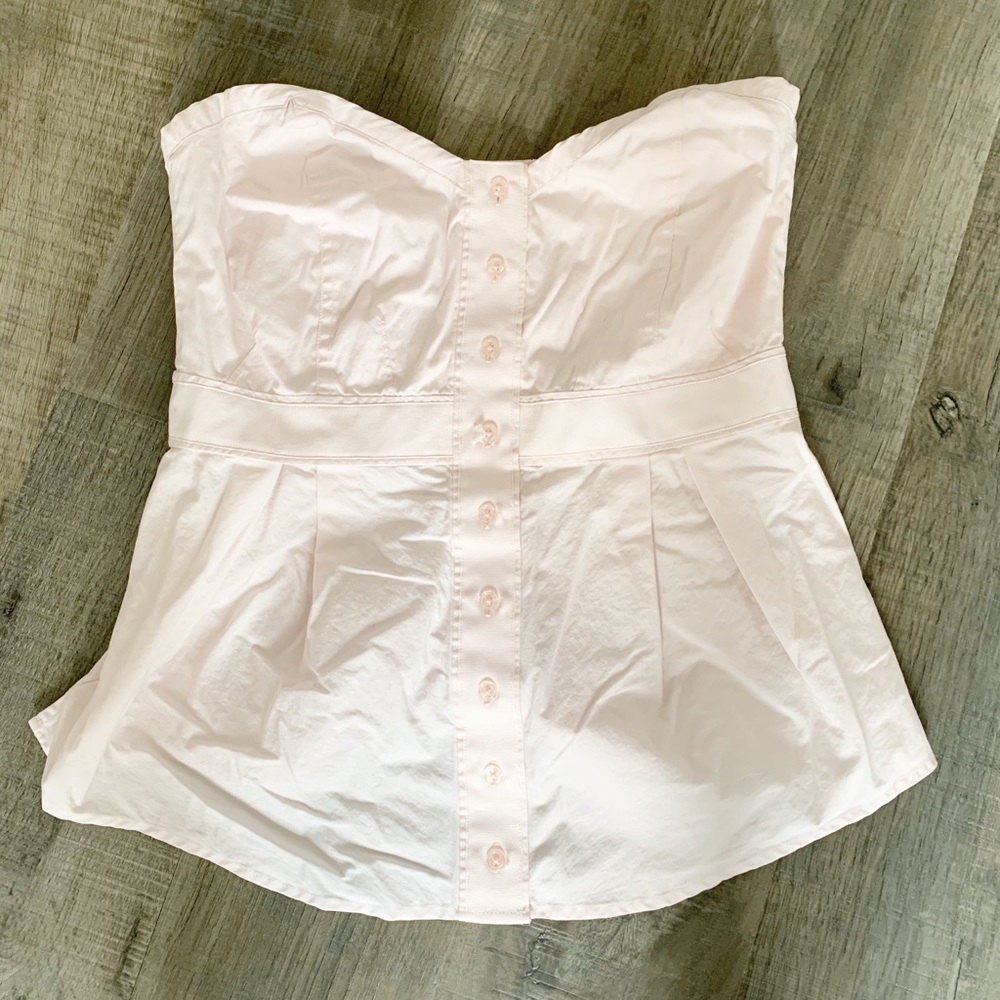 Anthropologie Odille Light Pink Top